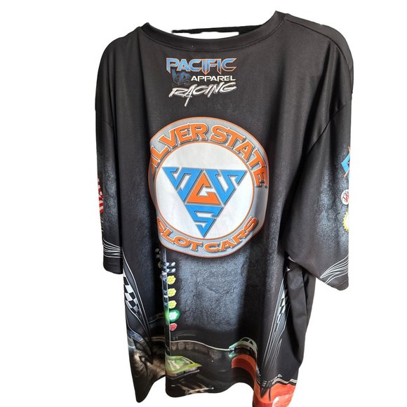 Pacific Apparel size 3XL Silver State Slot Cars short sleeve polyester jersey - Picture 2 of 6